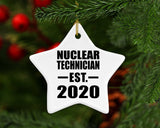 Nuclear Technician Established EST. 2020 - Star Ornament