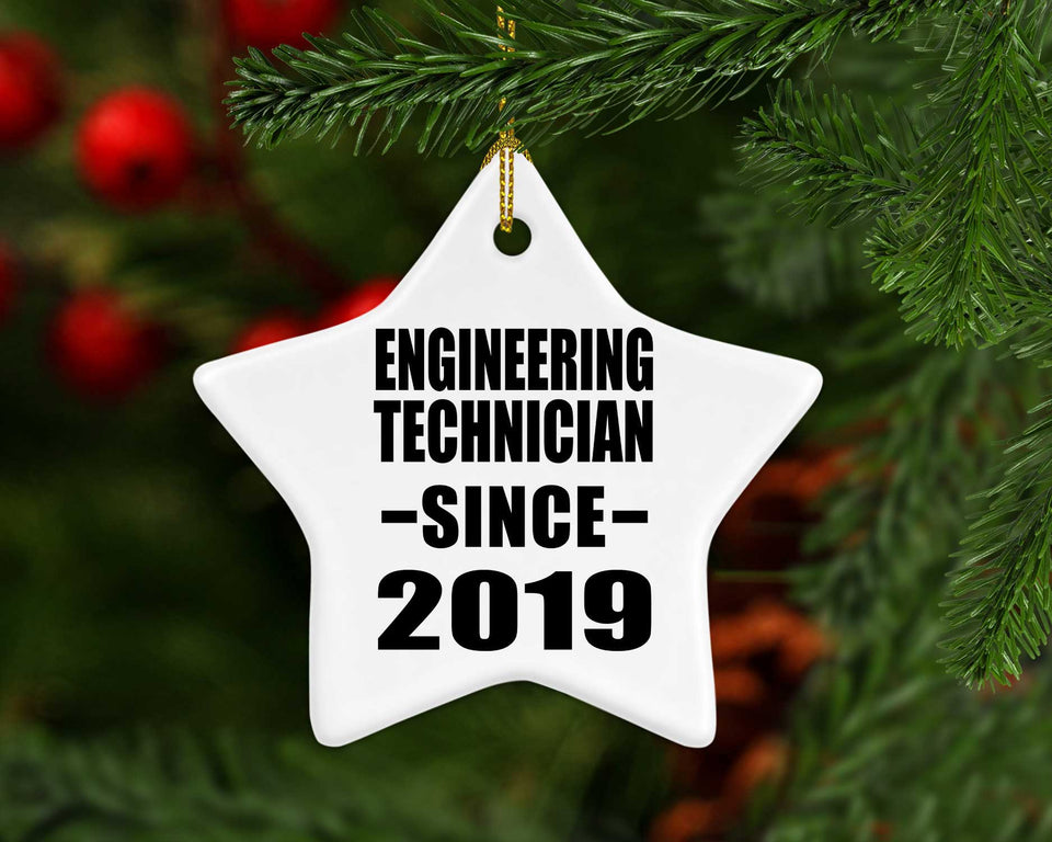 Engineering Technician Since 2019 - Star Ornament