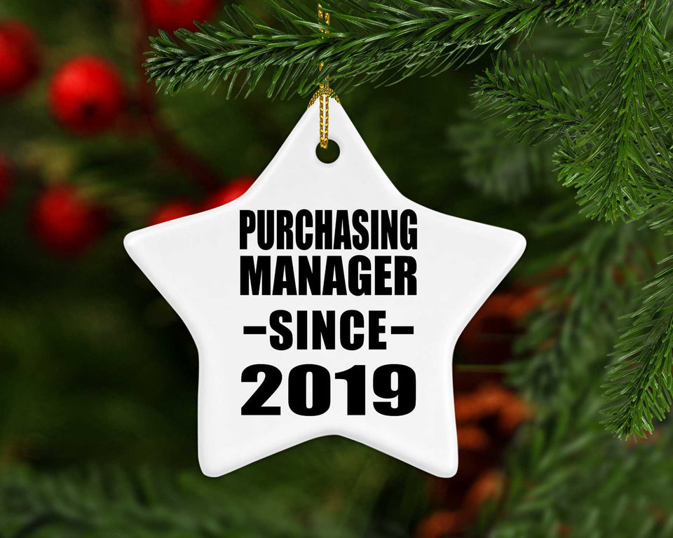 Purchasing Manager Since 2019 - Star Ornament