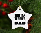 Tibetan Terrier Dad - Star Ornament