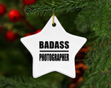 Badass Photographer - Star Ornament