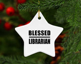 Blessed Librarian - Star Ornament