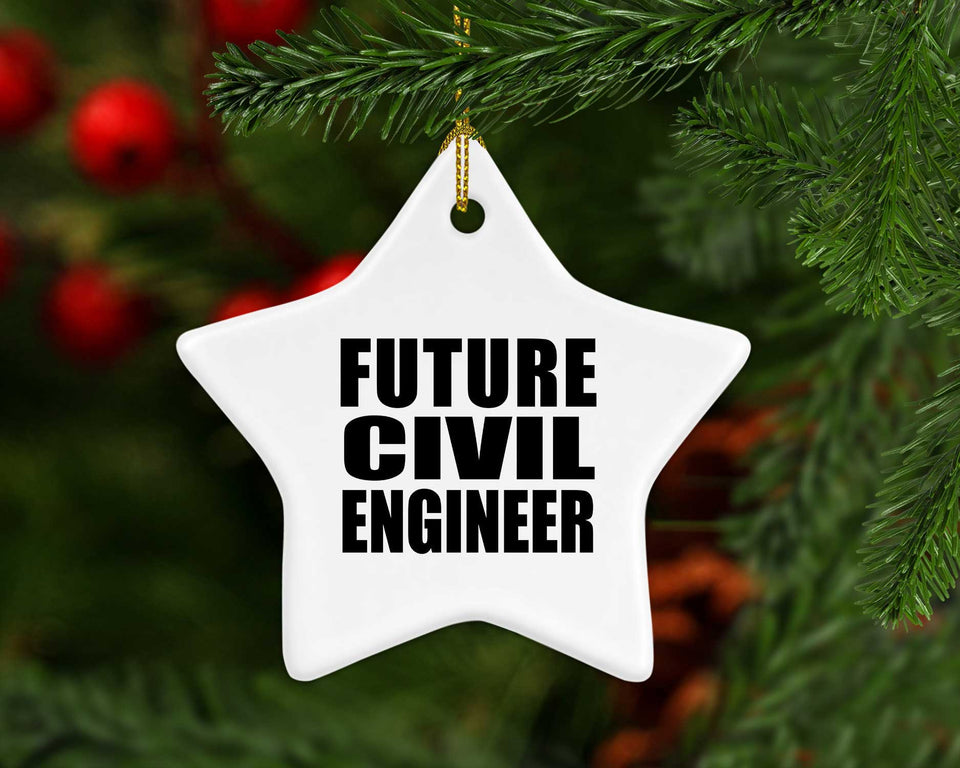 Future Civil Engineer - Star Ornament