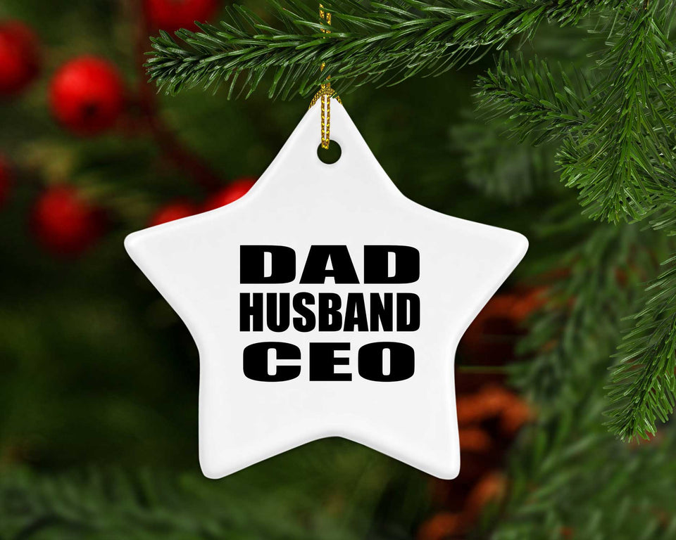 Dad Husband CEO - Star Ornament