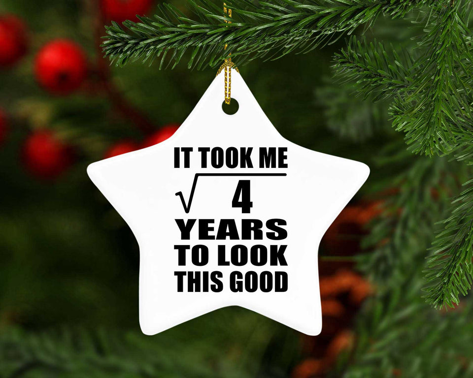 2nd Birthday Took Square Root of 4 Years To Look Good - Star Ornament