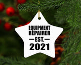 Equipment Repairer Established EST. 2021 - Star Ornament