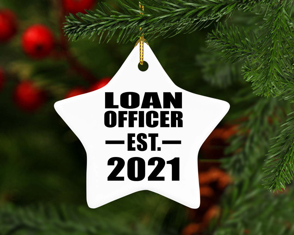Loan Officer Established EST. 2021 - Star Ornament