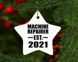 Machine Repairer Established EST. 2021 - Star Ornament