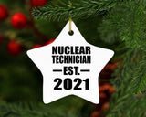 Nuclear Technician Established EST. 2021 - Star Ornament