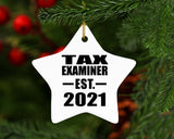 Tax Examiner Established EST. 2021 - Star Ornament