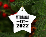 Veterinarian Established EST. 2022 - Star Ornament
