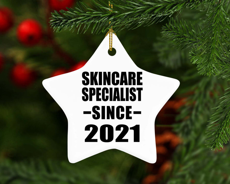 Skincare Specialist Since 2021 - Star Ornament