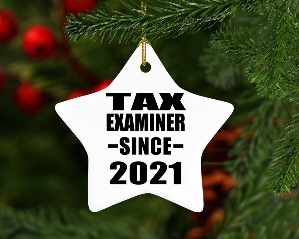 Tax Examiner Since 2021 - Star Ornament