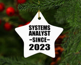 Systems Analyst Since 2023 - Star Ornament