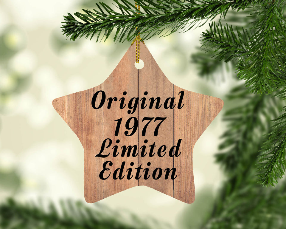 47th Birthday Original 1977 Limited Edition - Star Ornament C