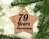 79th Anniversary 79 Years Anniversary - Star Ornament C