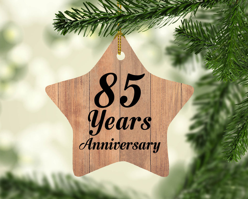 85th Anniversary 85 Years Anniversary - Star Ornament C