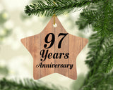 97th Anniversary 97 Years Anniversary - Star Ornament C