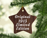 109th Birthday Original 1915 Limited Edition - Star Ornament D