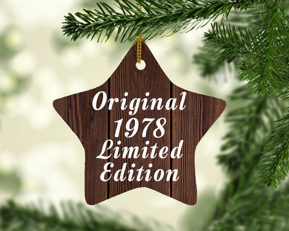 46th Birthday Original 1978 Limited Edition - Star Ornament D