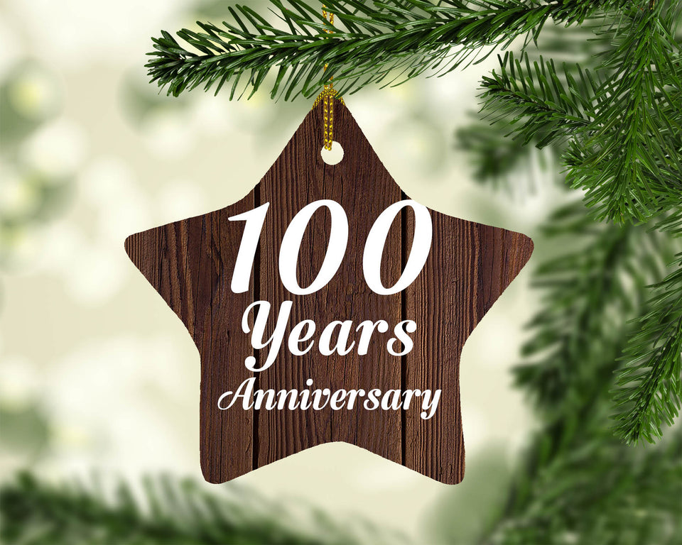 100th Anniversary 100 Years Anniversary - Star Ornament D