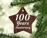 100th Anniversary 100 Years Anniversary - Star Ornament D