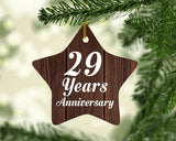 29th Anniversary 29 Years Anniversary - Star Ornament D