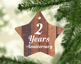 2nd Anniversary 2 Years Anniversary - Star Ornament E