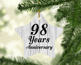 98th Anniversary 98 Years Anniversary - Star Ornament F