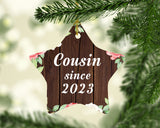 Cousin Since 2023 - Star Ornament A