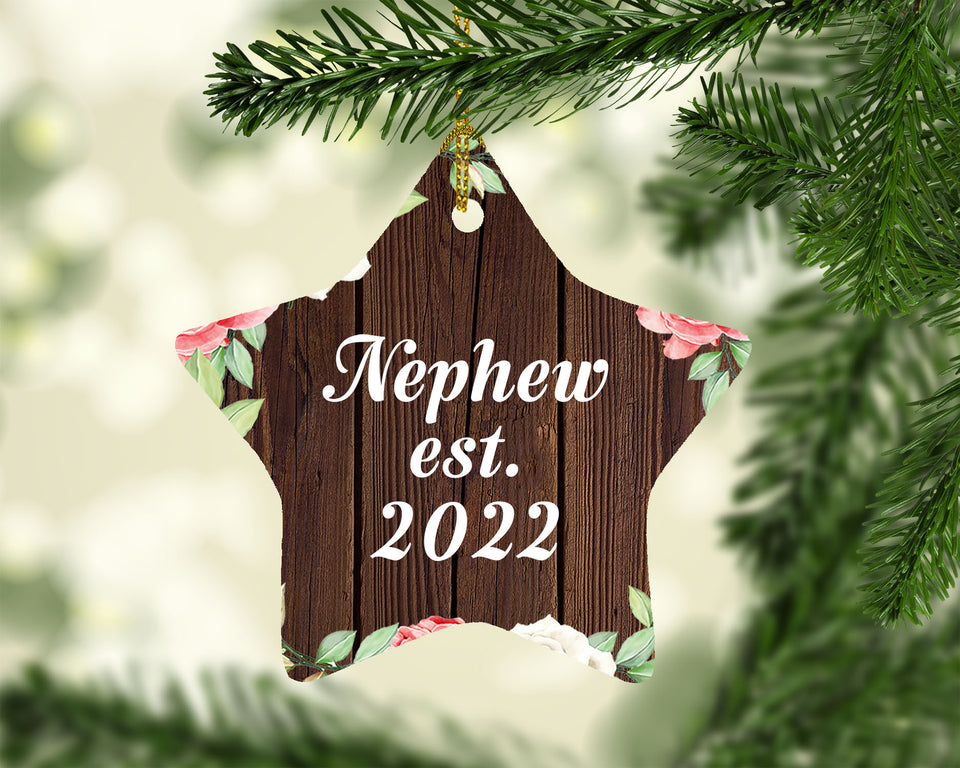 Nephew Established Est. 2022 - Star Ornament A