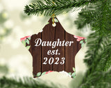 Daughter Established Est. 2023 - Star Ornament A