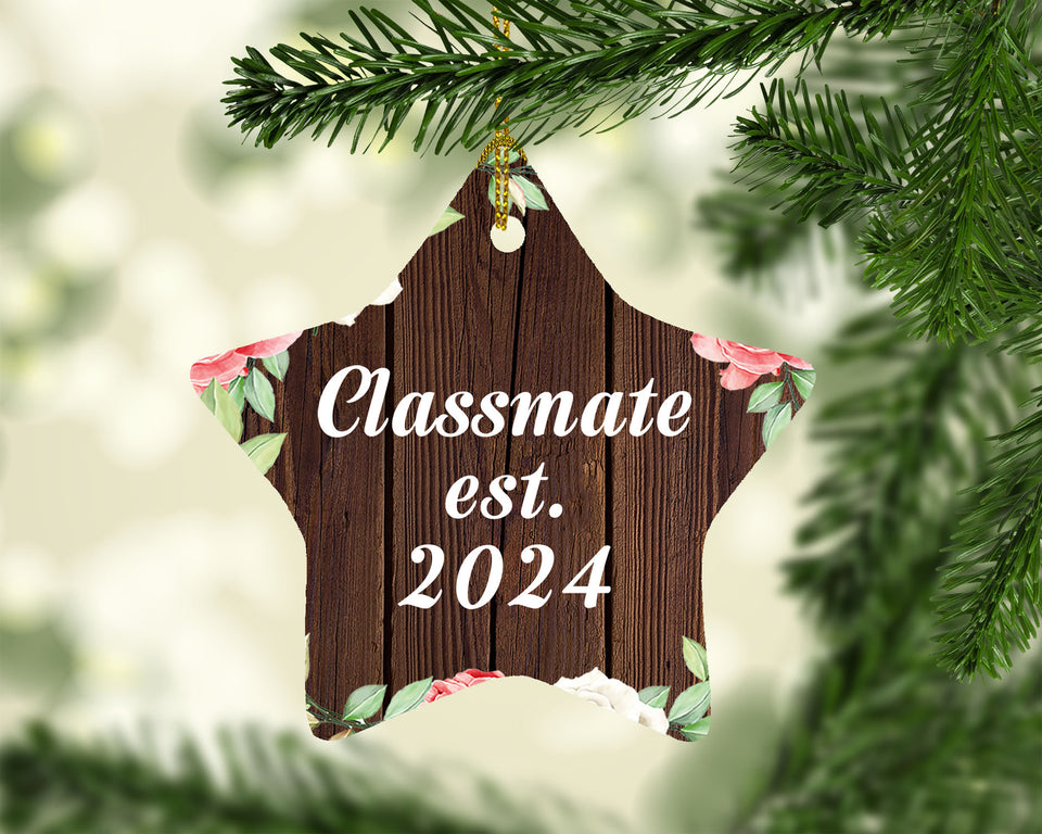 Classmate Established Est. 2024 - Star Ornament A