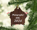 Photographer Established Est. 2024 - Star Ornament A