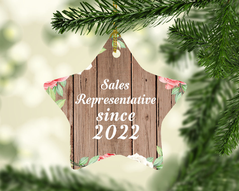 Sales Representative Since 2022 - Star Ornament B