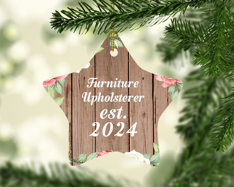 Furniture Upholsterer Established Est. 2024 - Star Ornament B