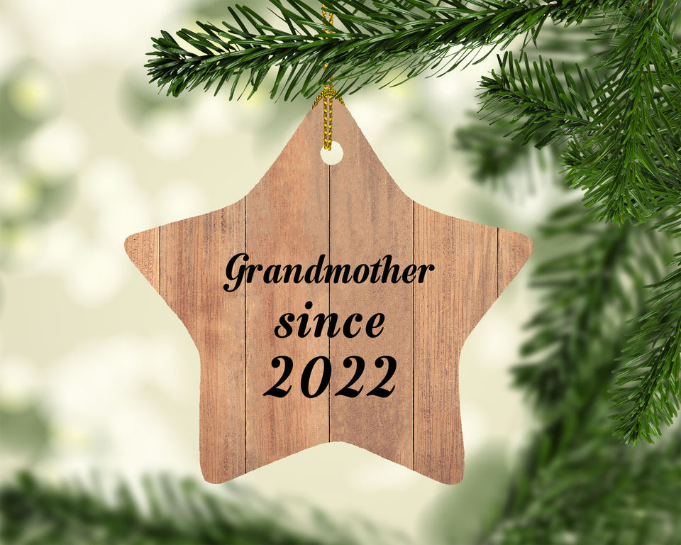 Grandmother Since 2022 - Star Ornament C