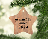 Grandchild Since 2024 - Star Ornament C