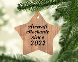 Aircraft Mechanic Since 2022 - Star Ornament C