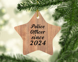 Police Officer Since 2024 - Star Ornament C