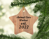 Animal Care Worker Established Est. 2022 - Star Ornament C