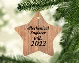 Mechanical Engineer Established Est. 2022 - Star Ornament C