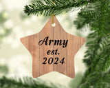 Army Established Est. 2024 - Star Ornament C