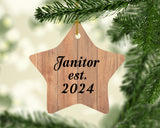 Janitor Established Est. 2024 - Star Ornament C