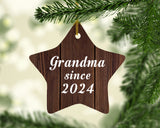 Grandma Since 2024 - Star Ornament D