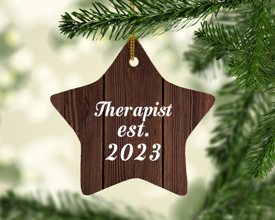 Therapist Established Est. 2023 - Star Ornament D