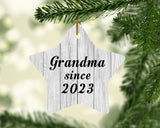 Grandma Since 2023 - Star Ornament F