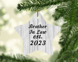 Brother In Law Established Est. 2023 - Star Ornament F