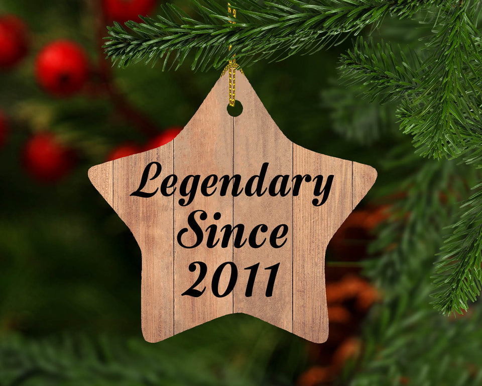 13th Birthday Legendary Since 2011 - Star Ornament C