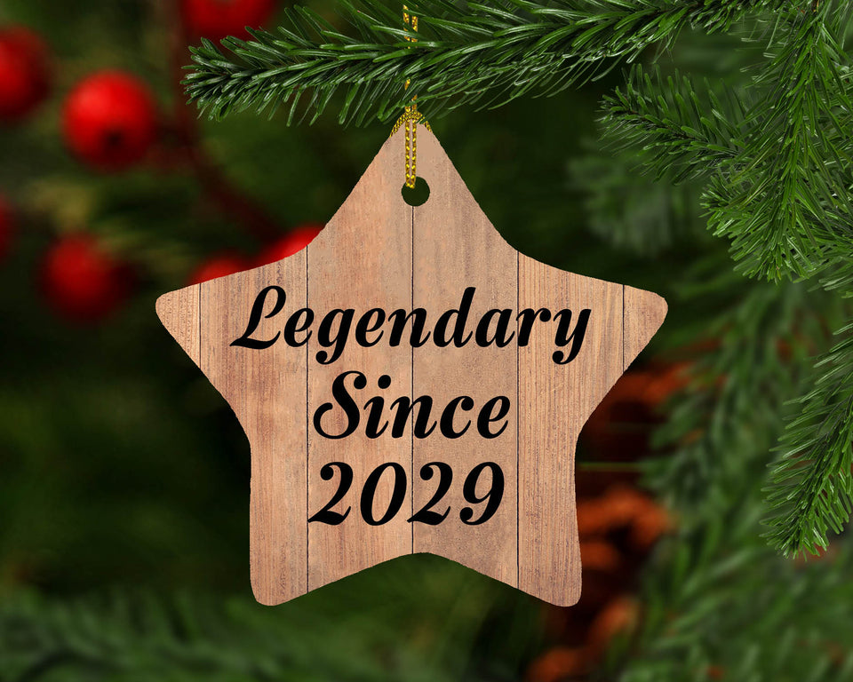 Birthday Legendary Since 2029 - Star Ornament C